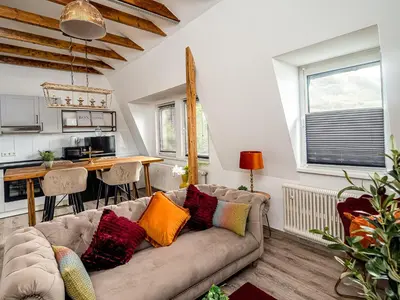 Küche/Küchenzeile in der Unterkunft Fabelhafte Apartments zum wohlfühlen mit JUNIK Apartments