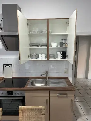 Küche/Küchenzeile in der Unterkunft Monteur Appartement for max 6 Guests near Hagen-City