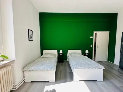 Ein Bett oder Betten in einem Zimmer der Unterkunft Monteur Appartement for max 6 Guests near Hagen-City