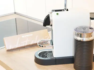 Kaffee-/Teezubehör in der Unterkunft Mark 51-7 - Workplace - Netflix - Washer Dryer - Modern Design