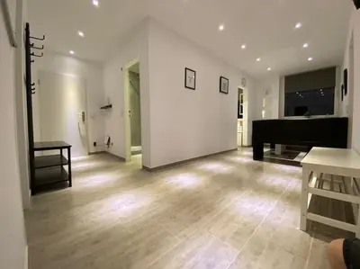 Ein Sitzbereich in der Unterkunft Ferienwohnung 3,5 Zimmer zentrale Lage