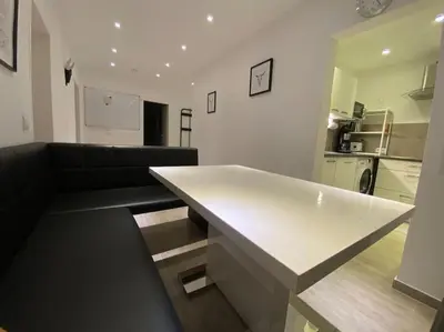 Küche/Küchenzeile in der Unterkunft Ferienwohnung 3,5 Zimmer zentrale Lage