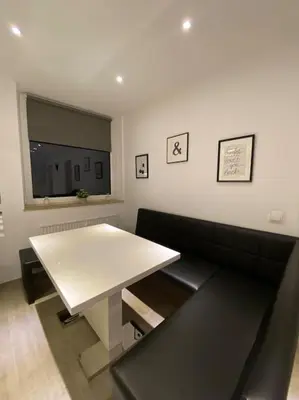 Ein Sitzbereich in der Unterkunft Ferienwohnung 3,5 Zimmer zentrale Lage