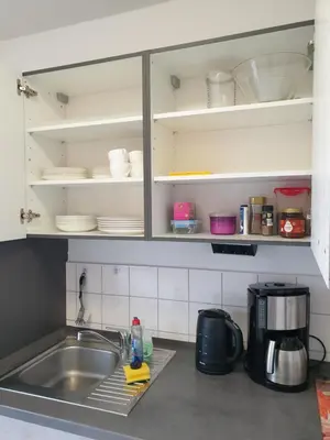 Küche/Küchenzeile in der Unterkunft Apartment am Park 2