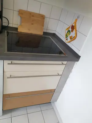 Küche/Küchenzeile in der Unterkunft Apartment am Park 2