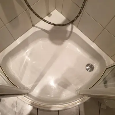 Ein Badezimmer in der Unterkunft Apartment am Park 2