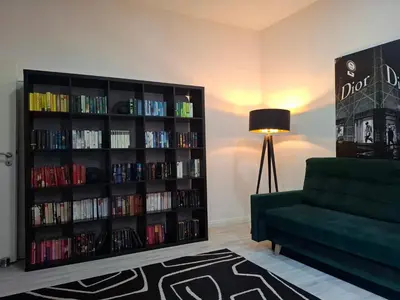 Die Bibliothek in der Ferienwohnung