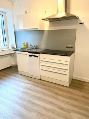 Küche/Küchenzeile in der Unterkunft Core Rooms - Apartment Oberhausen