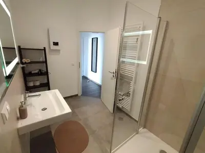 Ein Badezimmer in der Unterkunft Apartment Voria