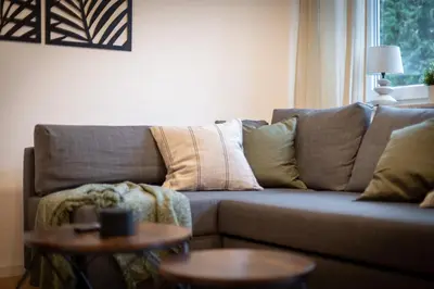 Ein Sitzbereich in der Unterkunft EasyGreen moderenes Appartment - Essen by EasyHood