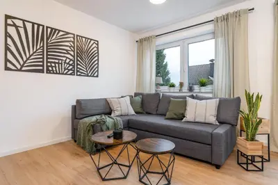 Ein Sitzbereich in der Unterkunft EasyGreen moderenes Appartment - Essen by EasyHood