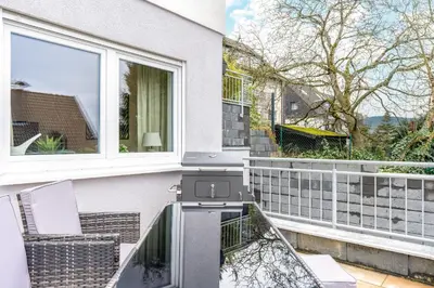 Ein Balkon oder eine Terrasse in der Unterkunft EasyGreen moderenes Appartment - Essen by EasyHood