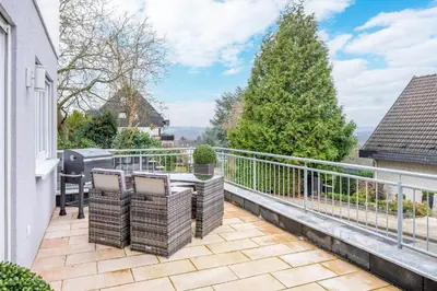 Ein Balkon oder eine Terrasse in der Unterkunft EasyGreen moderenes Appartment - Essen by EasyHood