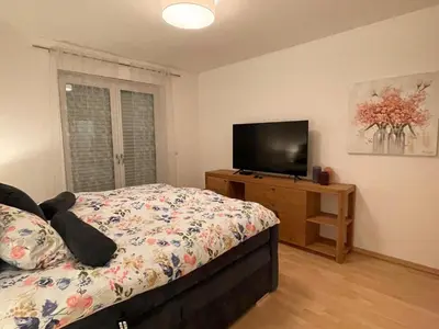 TV/Unterhaltungsangebot in der Unterkunft Helle Wohnung mit Balkon 120qm, 4Zimmer