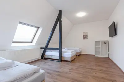 Ein Bett oder Betten in einem Zimmer der Unterkunft Duisburg - 2 Schlafzimmer Monteurwohnung - Vollausgestattete Küche - WIFI