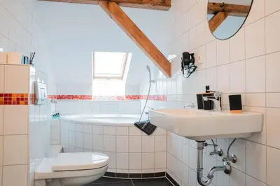 Ein Badezimmer in der Unterkunft Buer Appartment