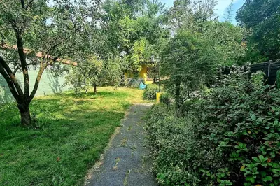 Ein Garten an der Unterkunft Schöne, gemütliche Wohnung, voll ausgestattet