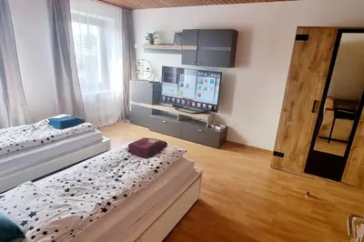 TV/Unterhaltungsangebot in der Unterkunft Schöne, gemütliche Wohnung, voll ausgestattet