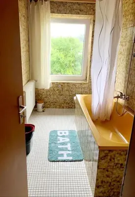 Ein Badezimmer in der Unterkunft Schöne, gemütliche Wohnung, voll ausgestattet