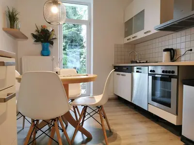 Küche/Küchenzeile in der Unterkunft Your Cozy Appartment in Wuppertal: Wupper-Home 2