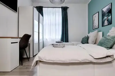 Ein Bett oder Betten in einem Zimmer der Unterkunft Your Cozy Appartment in Wuppertal: Wupper-Home 2