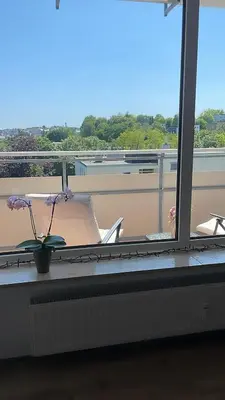 Ein Balkon oder eine Terrasse in der Unterkunft Apartment mit schönem Ausblick