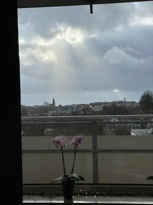 Ein Balkon oder eine Terrasse in der Unterkunft Apartment mit schönem Ausblick