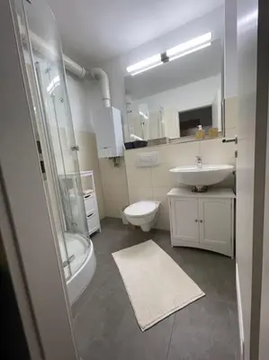 Ein Badezimmer in der Unterkunft Apartment mit schönem Ausblick