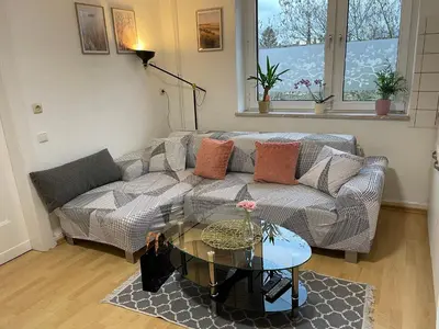 Ein Sitzbereich in der Unterkunft Appartement La Vie en Rose