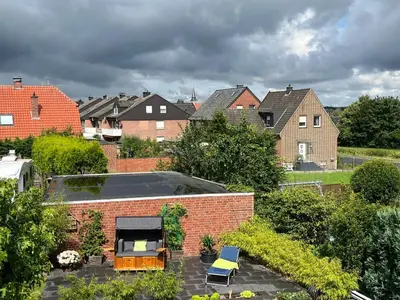 Das Gebäude in dem sich die Ferienwohnung befindet