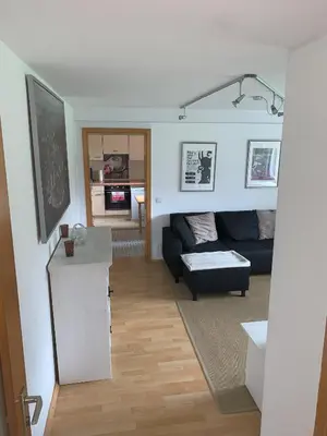 Ein Sitzbereich in der Unterkunft Apartment Isenbügel / Essen-Kettwig
