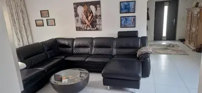 Ein Sitzbereich in der Unterkunft Ferienwohnung Sonnenschein