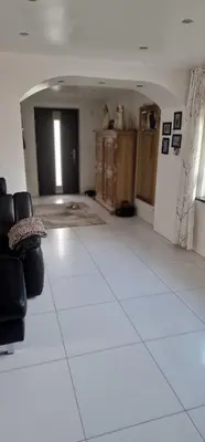 Ein Sitzbereich in der Unterkunft Ferienwohnung Sonnenschein