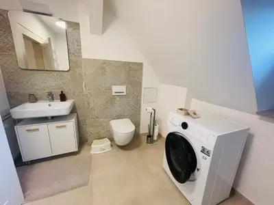 Ein Badezimmer in der Unterkunft ruhig-Nespresso-Netflix-Parken-luxuriös