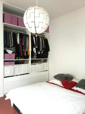 Ein Bett oder Betten in einem Zimmer der Unterkunft Get-your-flat - Tiny Flat in Gründerzeithaus, super sweet, Kreuzviertel - 50 m2 EG Haustier auf Anfrage