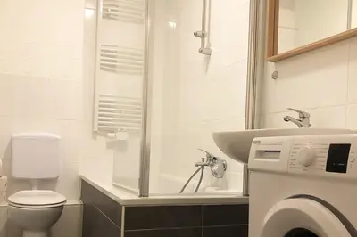 Ein Badezimmer in der Unterkunft cozy Apartments with WiFi
