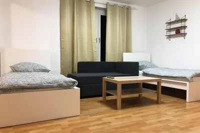 Ein Bett oder Betten in einem Zimmer der Unterkunft cozy Apartments with WiFi