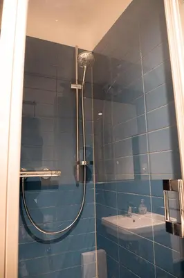 Ein Badezimmer in der Unterkunft Strandhaus Hagen