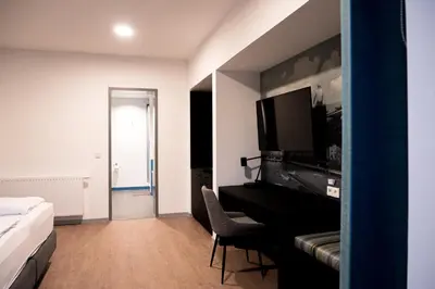 Ein Bett oder Betten in einem Zimmer der Unterkunft Strandhaus Hagen