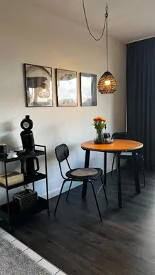 Ein Sitzbereich in der Unterkunft BOSTEL 54 - Apartment, Altstadt, Aufzug, Hunde willkommen