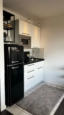 Küche/Küchenzeile in der Unterkunft BOSTEL 54 - Apartment, Altstadt, Aufzug, Hunde willkommen