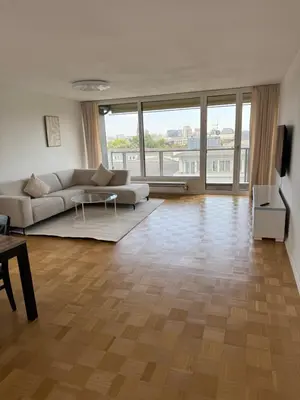 Ein Sitzbereich in der Unterkunft KaiserLoft Zentral Nähe Messe