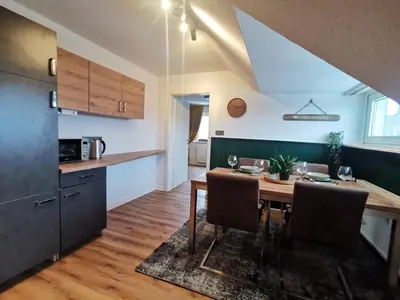 Küche/Küchenzeile in der Unterkunft Moderne Ferienwohnung Iserlohn 1