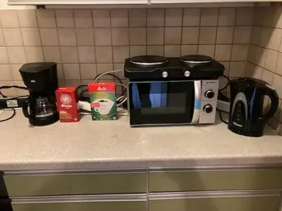 Kaffee-/Teezubehör in der Unterkunft Einfaches grosse geräumiges Wohnung für Monteuren