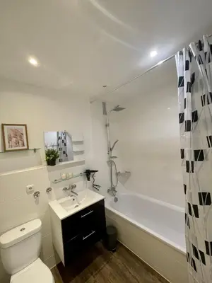 Ein Badezimmer in der Unterkunft Ferienwohnungen Valerij
