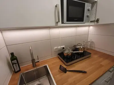 Küche/Küchenzeile in der Unterkunft Penthouse mit einzigartigem Blick über Essen