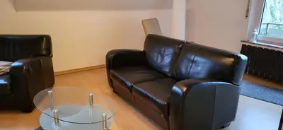 Ein Sitzbereich in der Unterkunft Bergblick
