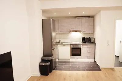 Küche/Küchenzeile in der Unterkunft cozy 3-room Apartment