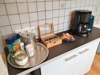 Küche/Küchenzeile in der Unterkunft Bis 5 Personen, Parkplatz, Arbeitsplatz