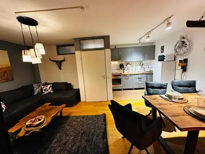 Küche/Küchenzeile in der Unterkunft stilvoll-mit Balkon- zentral - Netflix-Nespresso